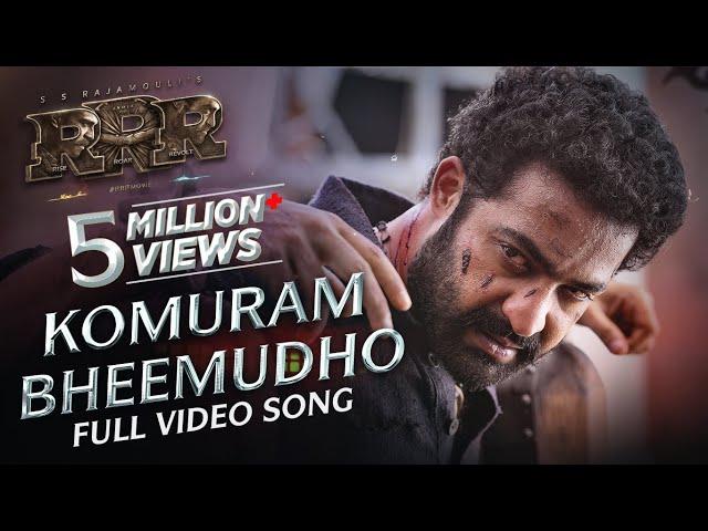 FULL VIDEO: KOMURAM BHEEMUDO (Telugu) - RRR | NTR,Ram Charan | M M Keeravaani | SS Rajamouli