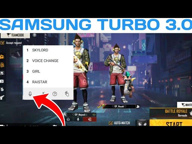 Samsung Voice Changer Install Any Device [ NO ROOT ] Game Turbo 3.0 | Voice change like raister