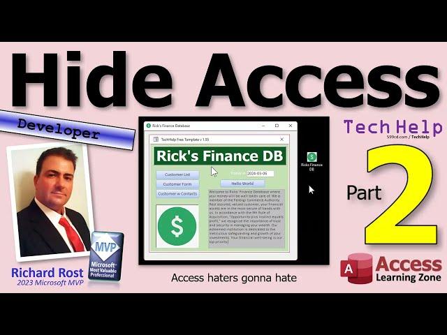 Hide Access: Customizing Your Database to Conceal the Microsoft Access Interface, Part 2