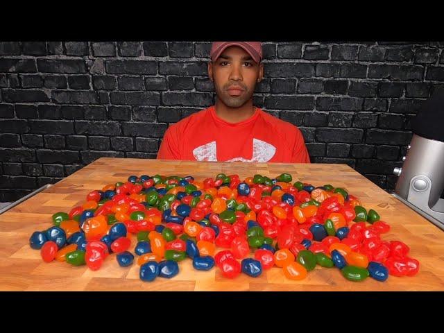 (ASMR) FRUIT GUSHERS MUKBANG