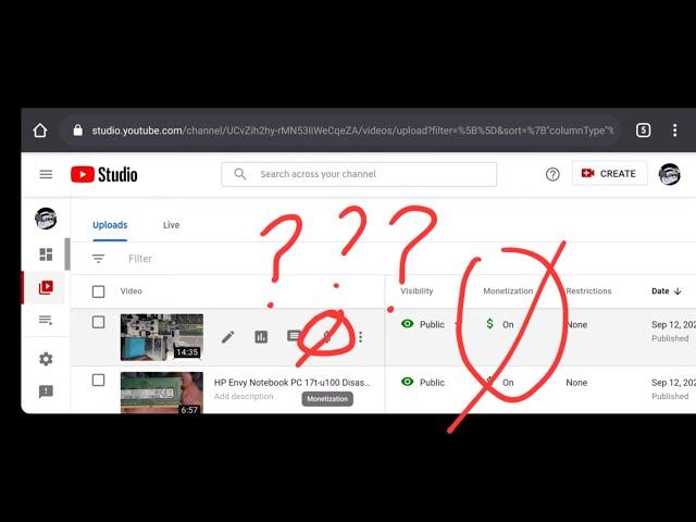 YouTube Glitch Bug Monetization Missing Not There Gone It's Not Your Fault Might Be An Experiment