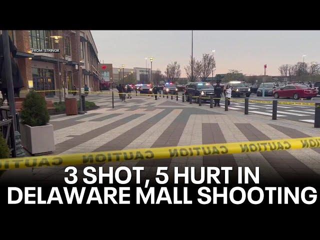 Fight inside Delaware mall leads to gunfire; 3 shot, 5 hurt