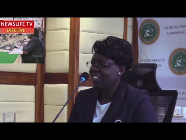 Achieng Pamela appears before the JSC for an interview for the Position of Judge of the High Court