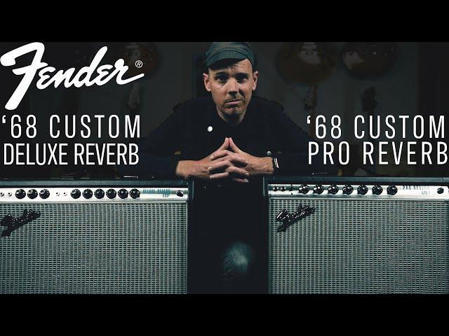 Demos in the Dark // Fender '68 Custom Pro Reverb vs Deluxe Reverb // Guitar Amp Shootout