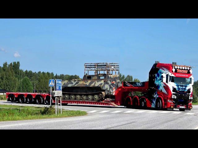 Power Truck Show 2024 Finland Part 2 with Scania V8 & Volvo open pipes sound , custom semi Trucks