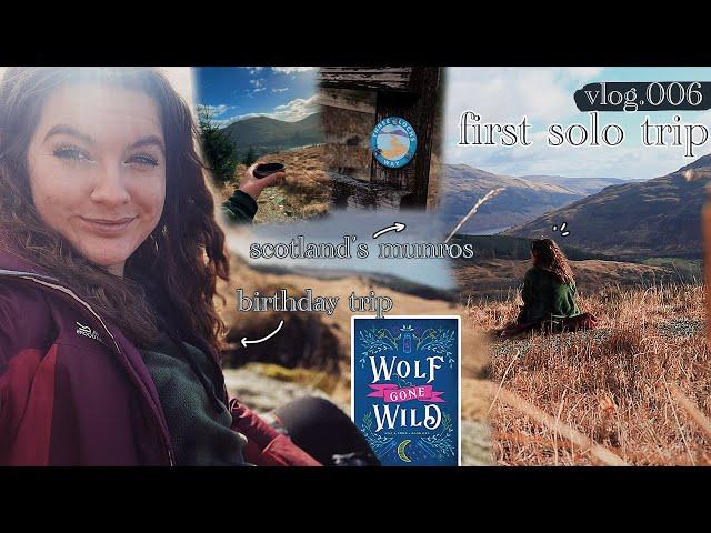 [vlog.006] first solo trip, exploring scotland & reading fantasy romance 