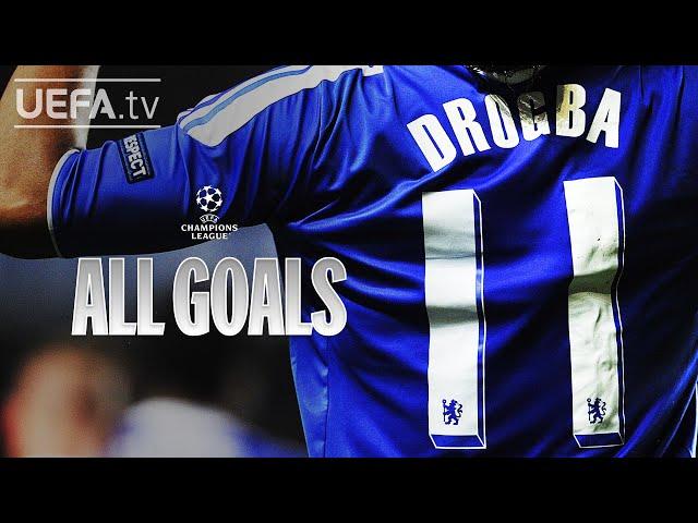 DIDIER DROGBA: ALL #UCL GOALS!