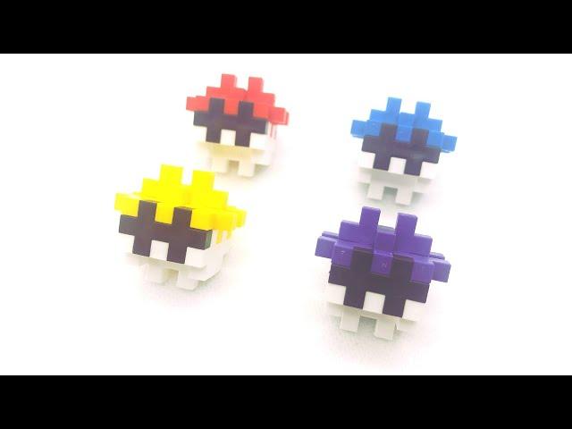 Plus-Plus: Small Poké Ball Instructions (Easy Build)