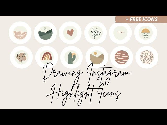 Let’s Draw! Instagram Highlight Icons | Procreate