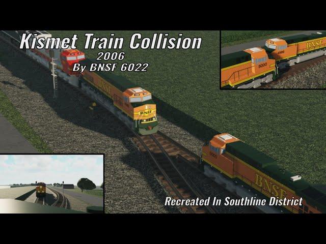 The Kismet Train Collision 18 years later (recreated in Southline District Roblox)