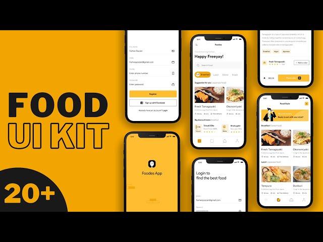 Flutter Food Delivery App UI Kit - 20+ Screens