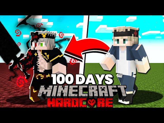 I Survived 100 Days in Black Clover Minecraft... And THIS is What Happened!