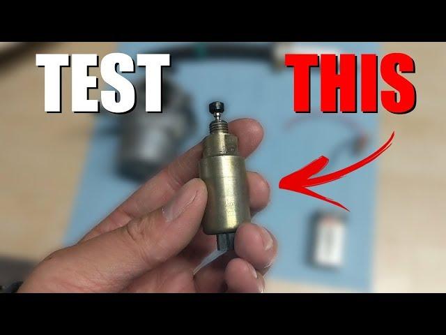 How to Test a Fuel Shut-off Solenoid