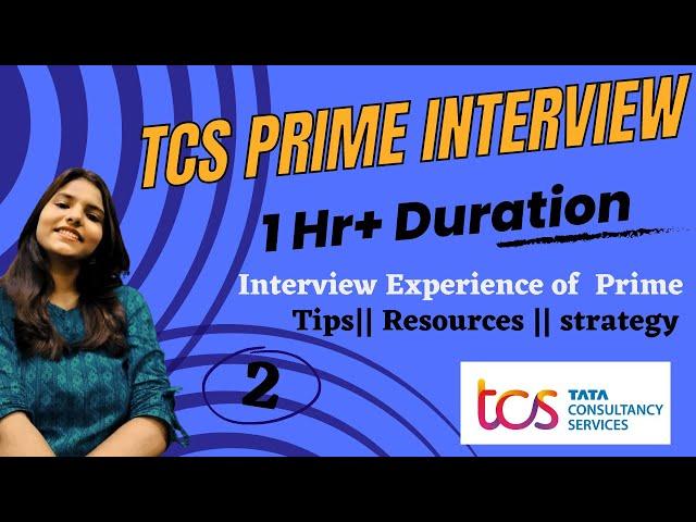 TCS Prime Interview Experience | TCS Interview Preparation | TCS Interview Questions #tcs_interview