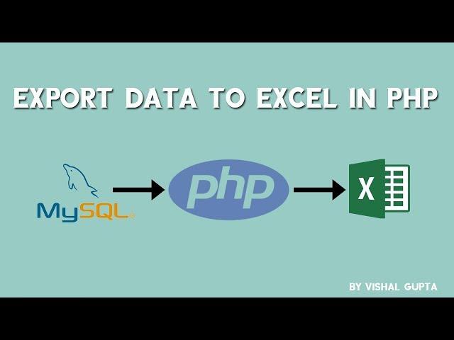 Export data to excel in PHP