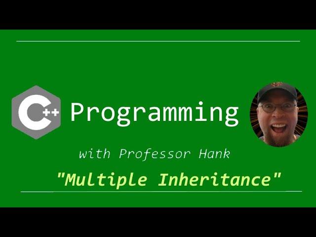 C++ Tutorial:  Multiple Inheritance // Giving your classes multiple parents