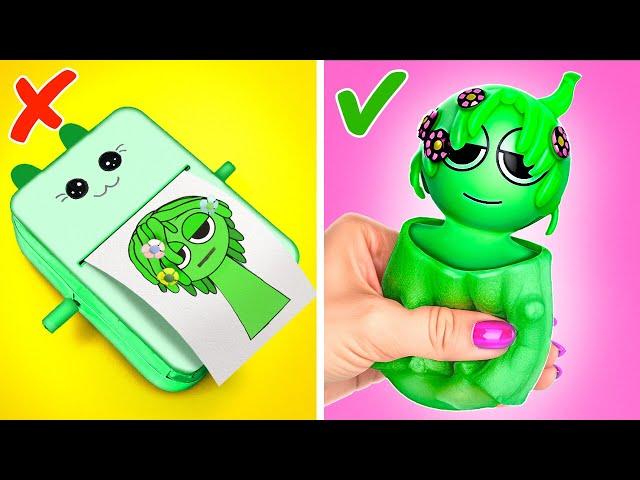 DIY Sprunki Games *Fun Paper Interactive Book VS Squisy Fidgets*