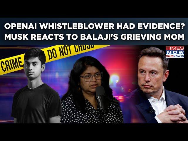 Suchir Balaji Case: Mother's 'Documents' Shocker: Elon Musk Reacts| OpenAI Whistleblower Mystery