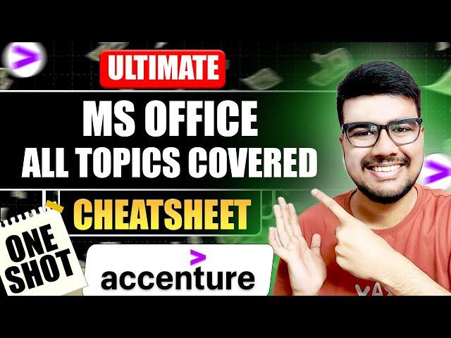 Only MS Office Cheatsheet You Need to Crack Accenture