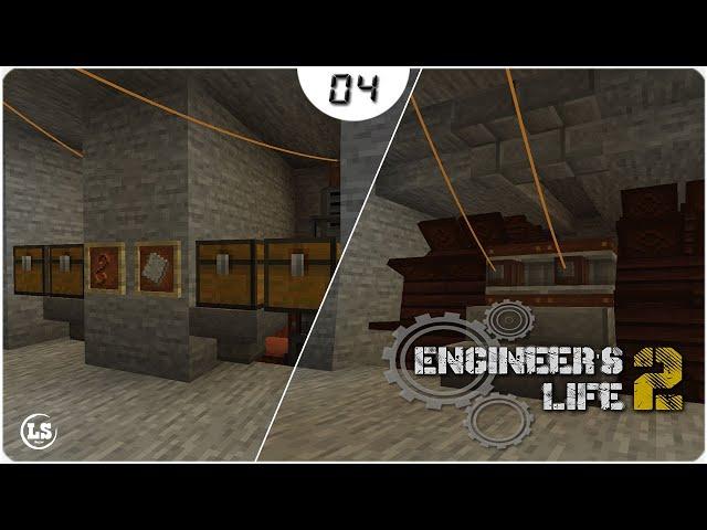 Minecraft: Engineer's Life 2 - #04 Водяные колеса и пресс