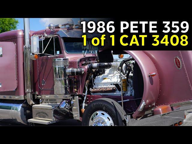 Mr. Harry's 1 of 1 1986 Peterbilt 359 with a CAT 3408