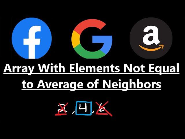 Array With Elements Not Equal to Average of Neighbors - Leetcode 1968 - Python