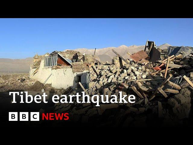 Tibet earthquake search for survivors under way in freezing temperatures | BBC News