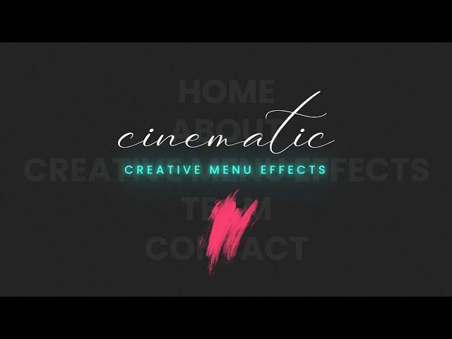 Creative CSS Menu Hover Effects | Html CSS Website Menu