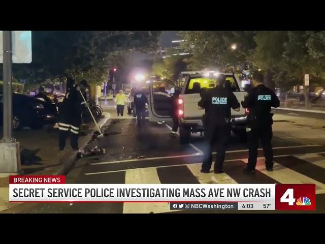 Secret Service Investigates Northwest DC Crash, 1 in Custody: Officials | NBC4 Washington