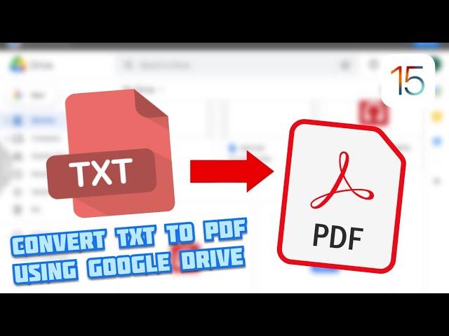 How To Convert TXT to PDF on iOS