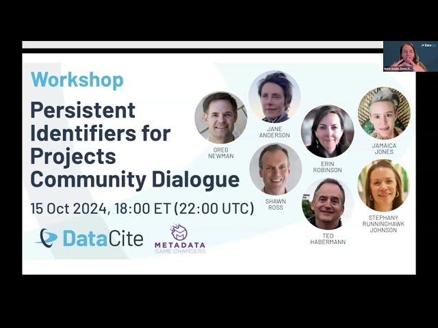 Persistent Identifiers for Projects Community Dialogue