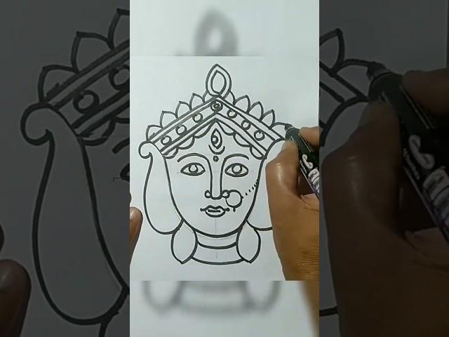 Durga Puja Special Drawing || Artist -: PRADIP PAL || #shorts #shortvideo