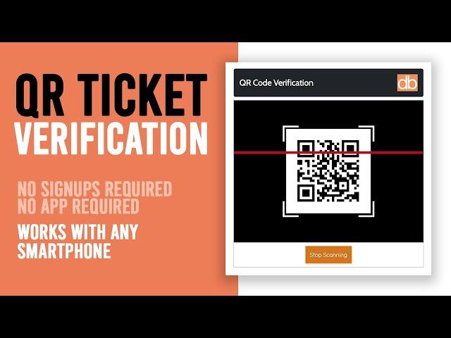 QR Code Ticket Verification