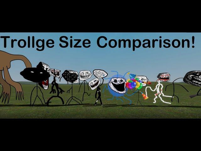 Trollge Size comparison - GarrysMod Sandbox (Trollge Mod Pack)