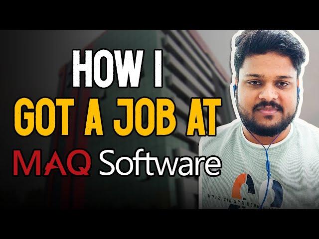 How I Got A Job At Maq Software | How To Get Placed At Maq Software | Coding Ninjas