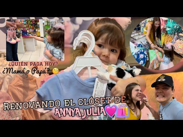 MAMÁ Y PAPÁ SE VAN DE COMPRAS PARA RENOVAR EL CLÓSET DE ANNYA | VLOG