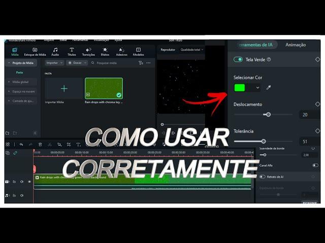 COMO USAR/APLICAR O CHROMA KEY CORRETAMENTE NO FILMORA 12