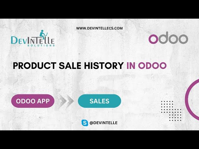 Product Sale History in Odoo | Sales History