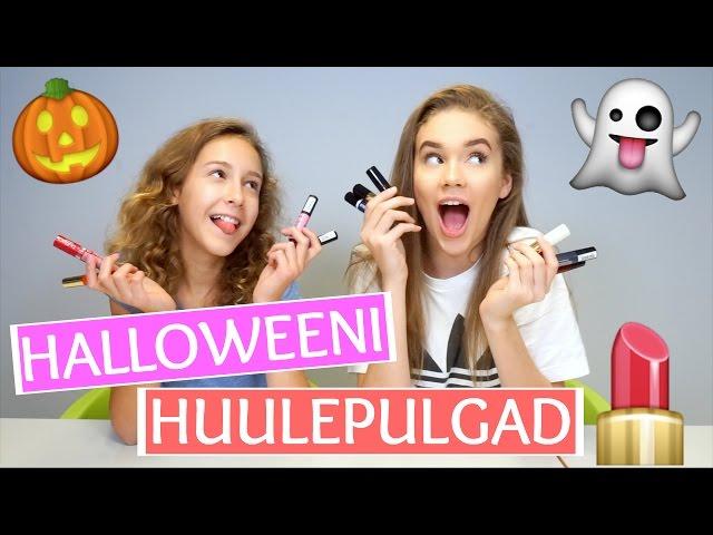 Maria ja Iris testivad #4: HALLOWEENI HUULEPULGAD!!!