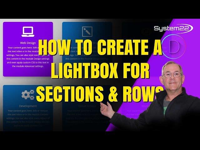 Divi Theme Tips and Tricks: How to Create a Lightbox for Sections and Rows