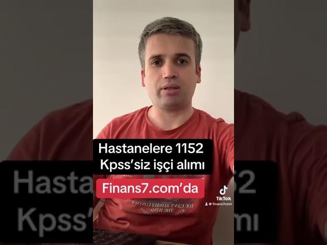 Hastaneler İŞKUR'dan KPSS'siz 1152 işçi alımı yapıyor