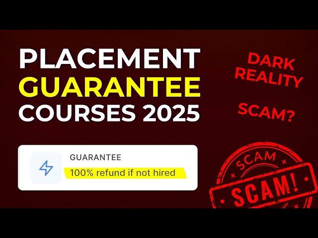 Are Placement Guarantee Courses Scam? | Fullstack Development Placement Guarantee Course in 2025