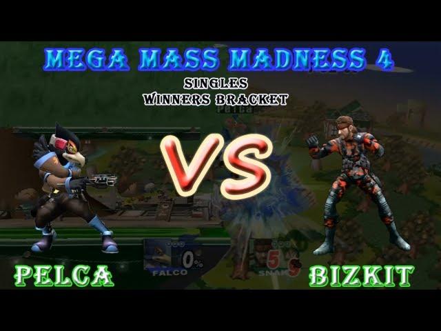 SSBB - Pelca (Falco) Vs Bizkit (Snake) - Mega Mass Madness 4