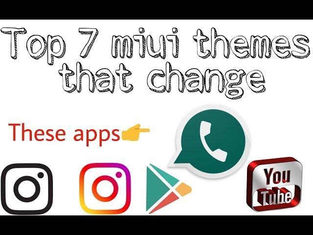 How to change Whatsapp skin/Top7 best MIUI themes changes whatsapp, Instagram/Whatsapp black skin