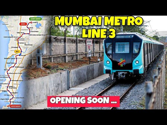Mumbai Metro Line - 3 Opening Soon.... | Mumbai's First Under River Metro Rail