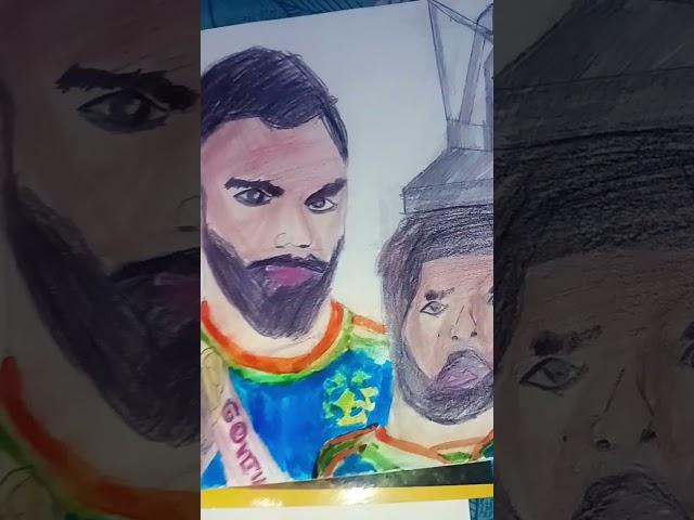 #ROHIT, VIRAT AND BUMRAH #DRAWING #AK art world