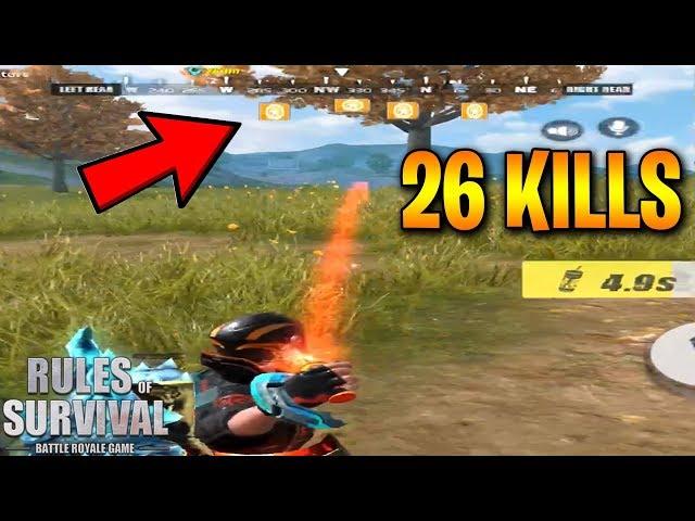 Duo vs Fireteam with SAXY 26 KILLS - Rules of Survival (Tagalog)