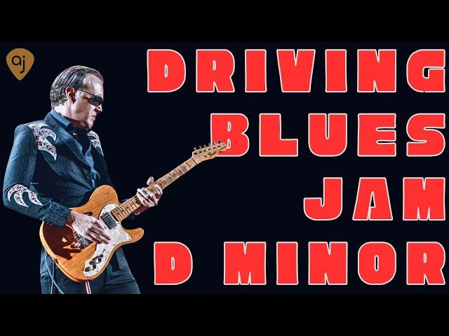  Driving Blues Jam Track in D Minor | Guitar Backing Track