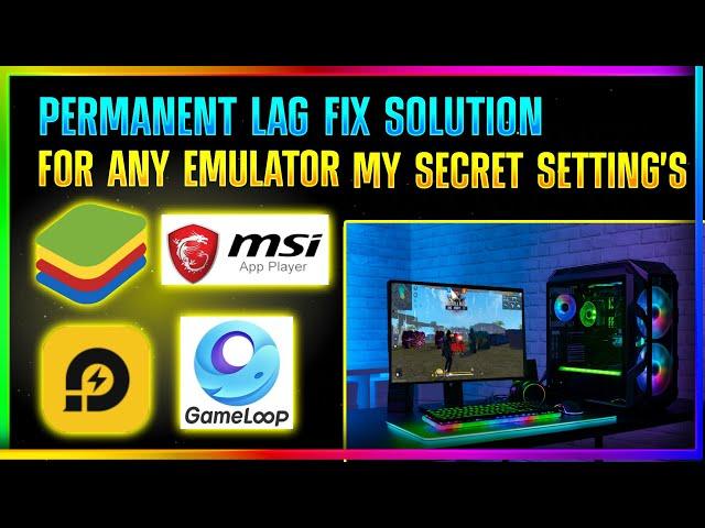 Bluestacks 5 Free Fire lag fix I How to fix lag in emulator I Bluestacks 5 settings for low end pc