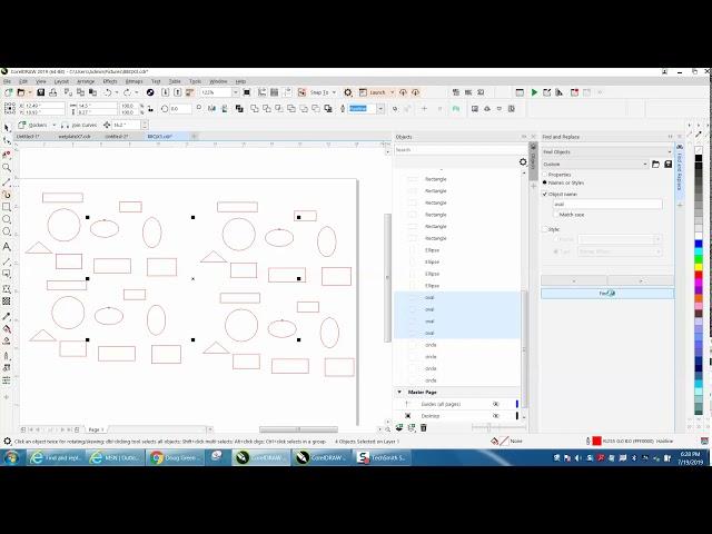 Corel Draw 2019 Tips & Tricks Find and Replace and Object Manager